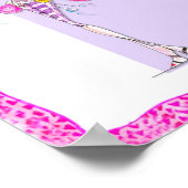 Poster de la boîte en plumes rose chaud (Coin)