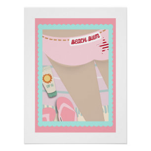 Poster de la bordure de plage 1