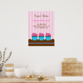 Poster de la boulangerie Cupcakes (Cuisine)