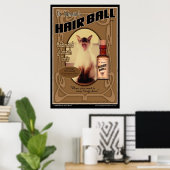 Poster de la boule de cheveux (Bureau à domicile)