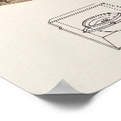 Poster de la boussole vintage (Coin)