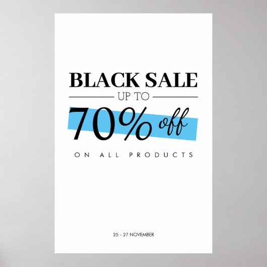 Poster de la Boutique de rabais pour entreprise Bl (Devant)