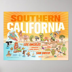 Poster de la Californie du Sud