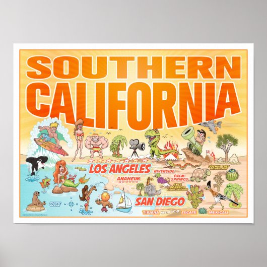 Poster de la Californie du Sud (Devant)