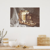 Poster de la caméra de presse vintage (Cuisine)