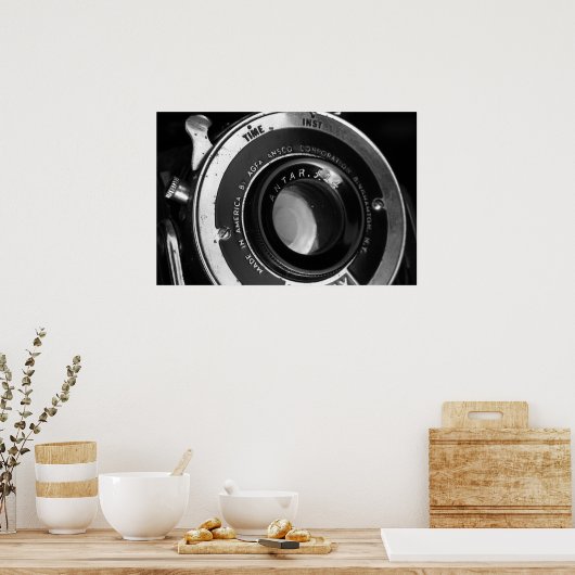 Poster de la caméra vintage (Cuisine)