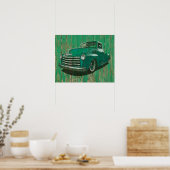 Poster de la camionnette Chevy après la guerre (Cuisine)