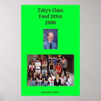 Poster de la campagne alimentaire