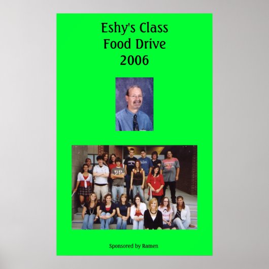 Poster de la campagne alimentaire (Devant)