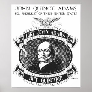 Poster de la campagne John Quincy Adams 1824