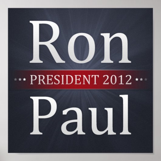 Poster de la campagne Ron Paul 2012 (Devant)