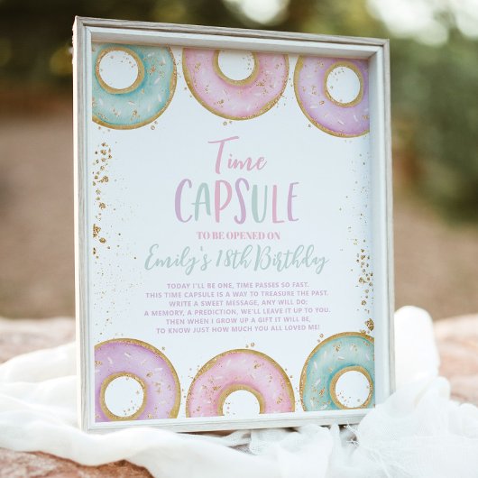 Poster de la capsule de l'heure d'anniversaire Aqu