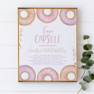 Poster de la capsule de l'heure d'anniversaire ros