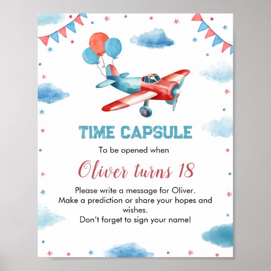 Poster de la capsule d'heure d'anniversaire de l'a (Devant)