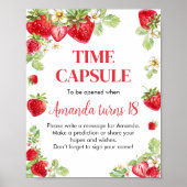 Poster de la capsule du temps fraise (Devant)