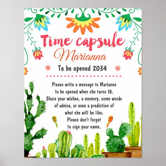 Poster de la Capsule Temps Fiesta mexicaine (Devant)