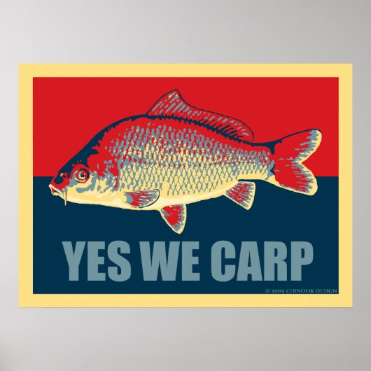 Poster de la Carpe Yes We Carp (Devant)