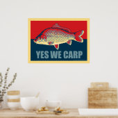 Poster de la Carpe Yes We Carp (Cuisine)