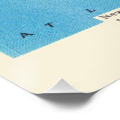 Poster de la carte automatique de Martha's Vineyar (Coin)