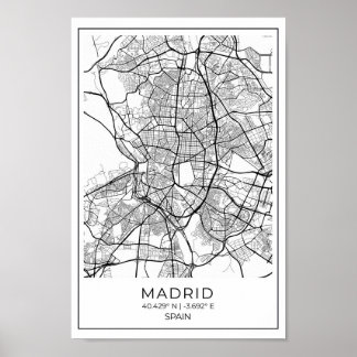 Poster de la Carte Blanche de Madrid - Madrid Mur 