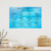 Poster de la carte d'Arrière - plan d'eau bleue (Cuisine)