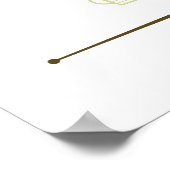 Poster de la carte de conversion de mesure de cuis (Coin)