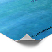 Poster de la carte de dessin de la Floride (Coin)