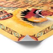 Poster de la carte de la tribu des Amérindiens (Coin)