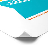 Poster de la carte de la ville de Barcelone (Coin)