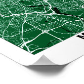 Poster de la carte de Madrid (Coin)