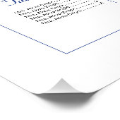 Poster de la carte de Mariage floral (Coin)