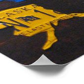 Poster de la carte de plaque de licence des États- (Coin)