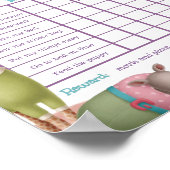 Poster de la carte de récompense Safari Animaux (Coin)