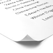 Poster de la carte de siège bleu Hydrangea 12 (Coin)