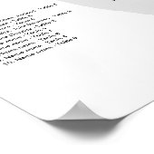 Poster de la carte de siège du Mariage Flamant ros (Coin)