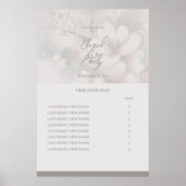 Poster de la carte de siège mariage (Devant)