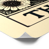 Poster de la carte de tarot du lecteur Skeleton (Coin)