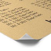 Poster de la carte d'Empreinte de léopard (Coin)