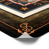 Poster de la carte des célèbres pirates (Coin)