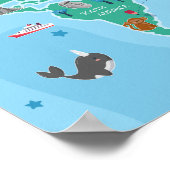 Poster de la carte des enfants du monde (Coin)