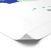 Poster de la carte des États-Unis en classe (Coin)