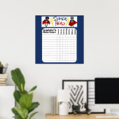 Poster de la carte des Garçons Personnalisés Super (Bureau à domicile)