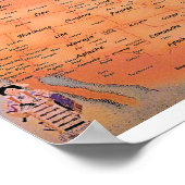 Poster de la carte des tribus autochtones (Coin)