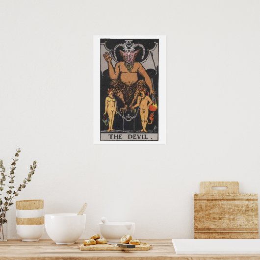Poster de la carte Devil Tarot (Cuisine)