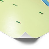 Poster de la carte du lac Seminole Georgia (Coin)