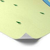 Poster de la carte du lac Seminole Georgia (Coin)