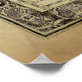 Poster de la carte du monde 1700 AD old (Coin)