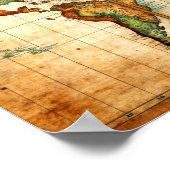 Poster de la carte du monde antique (Coin)