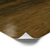 Poster de la carte du monde en bois (Coin)