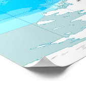 Poster de la carte du monde politique (Coin)